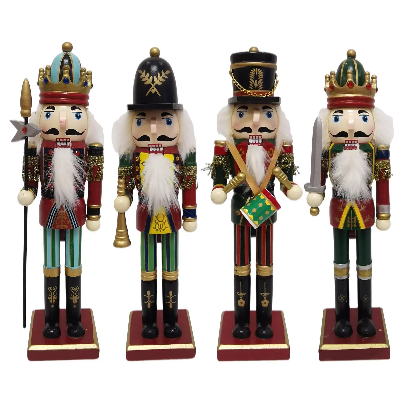 30cm en Nutcracker Soldier Ornaments Crafts Painted Doll for Children