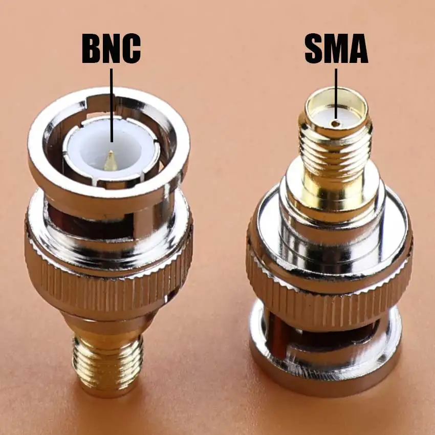 Cltgxdd 1pcs BNC To SMA RF Converter Plug BNC SMA Male Female RF Coaxial Extension Cable Connector Walkie Talkie Antenna Adapter