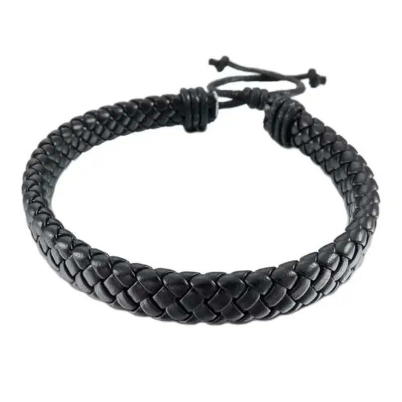 New Unisex Leather Bracelet Bangle Cuff Rope Adjustable Good Gifts for Men and Women