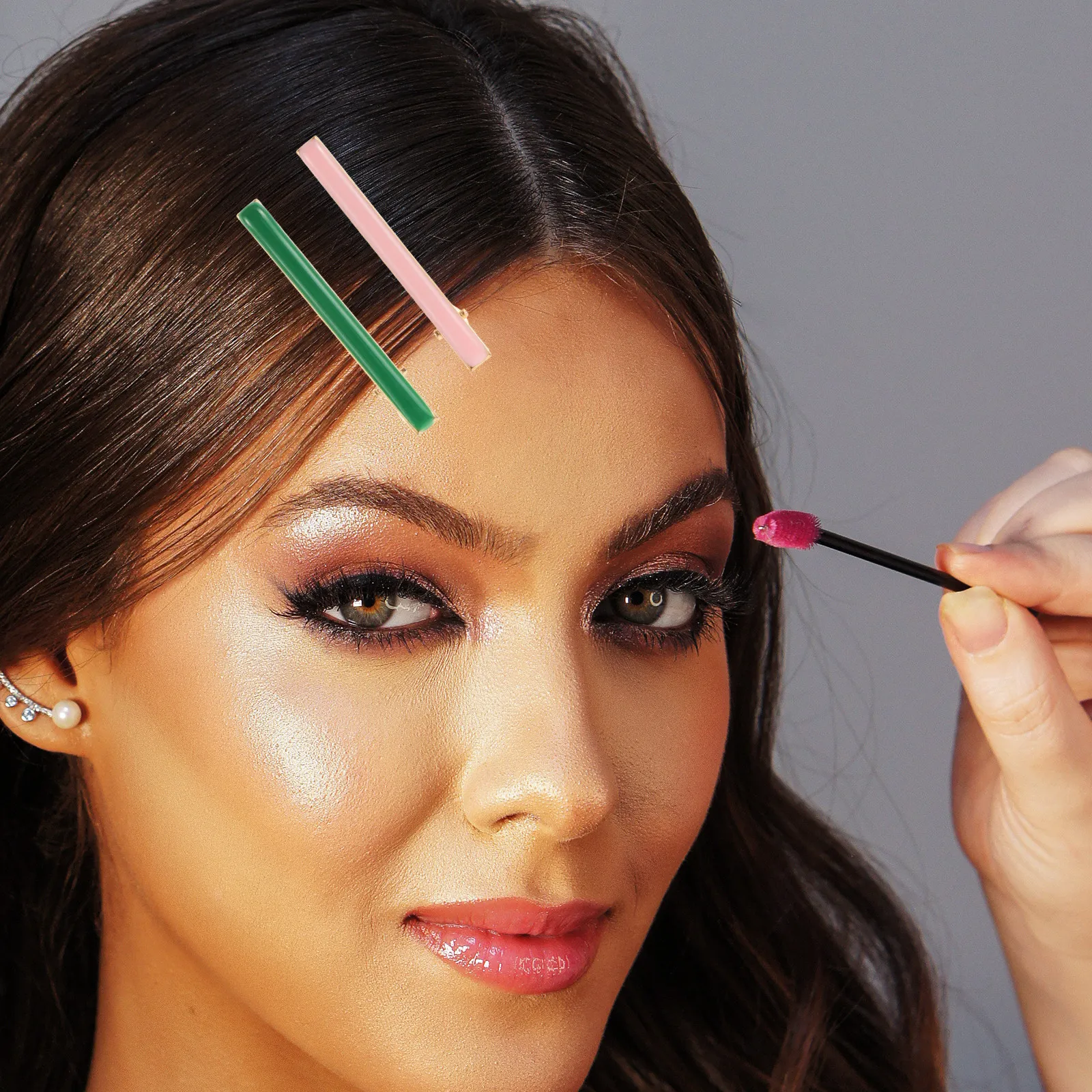 5Pcs Colored Bobby Pin Alloy Hair Clips Simple Fashion Decorative Hairpins for Women Daily Travel Gift Random Color