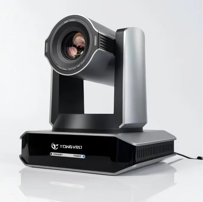 TONGVEO 4K60fps 30x PTZ Camera Dante/NDI/Free D Protocol and Joystick Controller with 4 Split Screen for Live Streaming