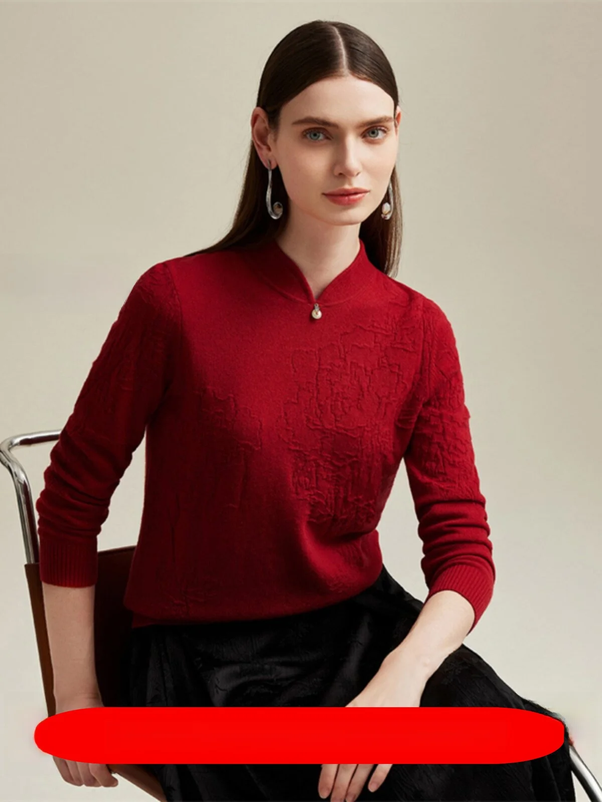 

Женский вязаный кардиган Mao Jun 00% каме, осенне-зимний, новинка, двухцветный, с круглым вырезом, на одной пуговице, вязаная верхняя одежда