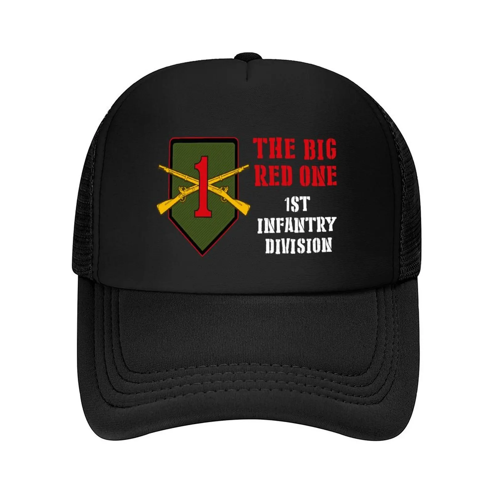 

The Big Red One / 1st Infantry Division Baseball Cap Gentleman Hat hard hat Big Size Hat fashionable Mens Hats Women's