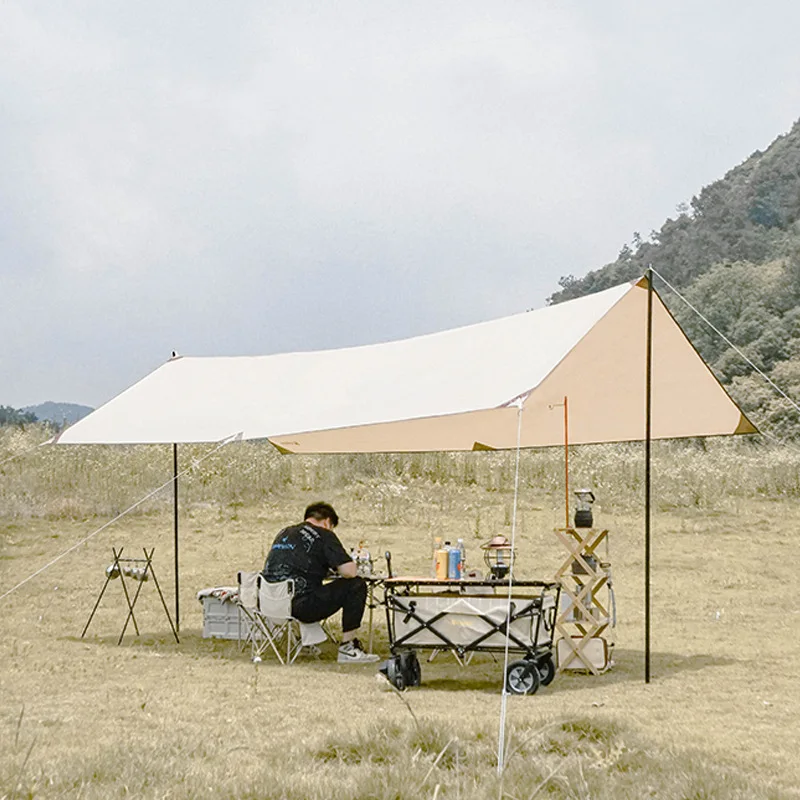 

5 meters * 3 meters outdoor large eaves canopy, beach shading, sun protection, camping picnic waterproof pergola