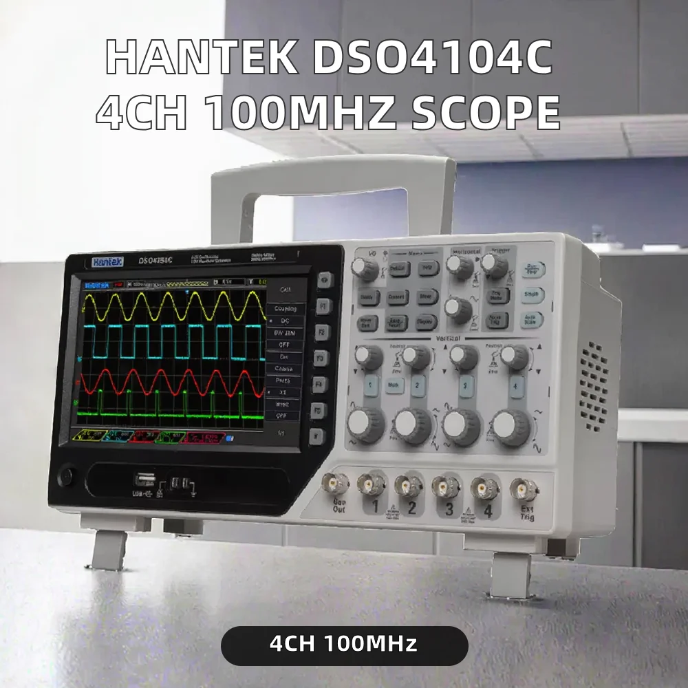 DSO4104C ออสซิลโลสโคปดิจิตอลแบ - Digital Storage Oscilloscope 4 Channel 100Mhz บทวิจารณ์และราคา