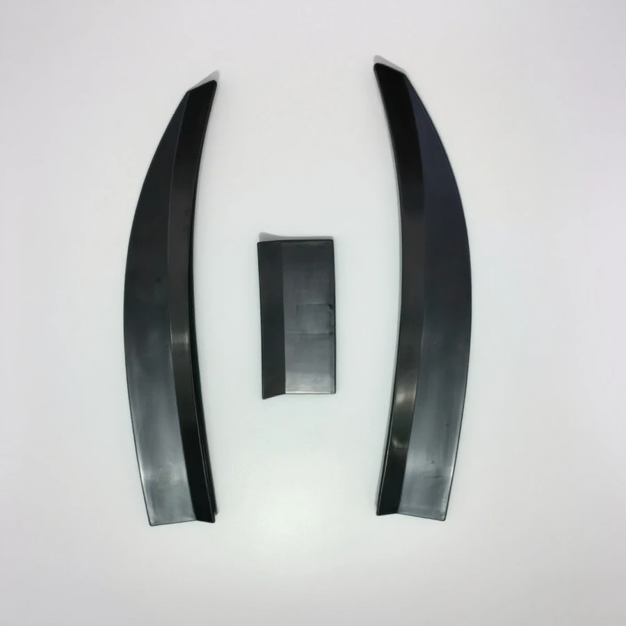 

Регулируемый 3-секционный автомобильный спойлер — универсальное аэродинамическое крыло из глянцевого черного/углеродного волокна для настройки автомобиля