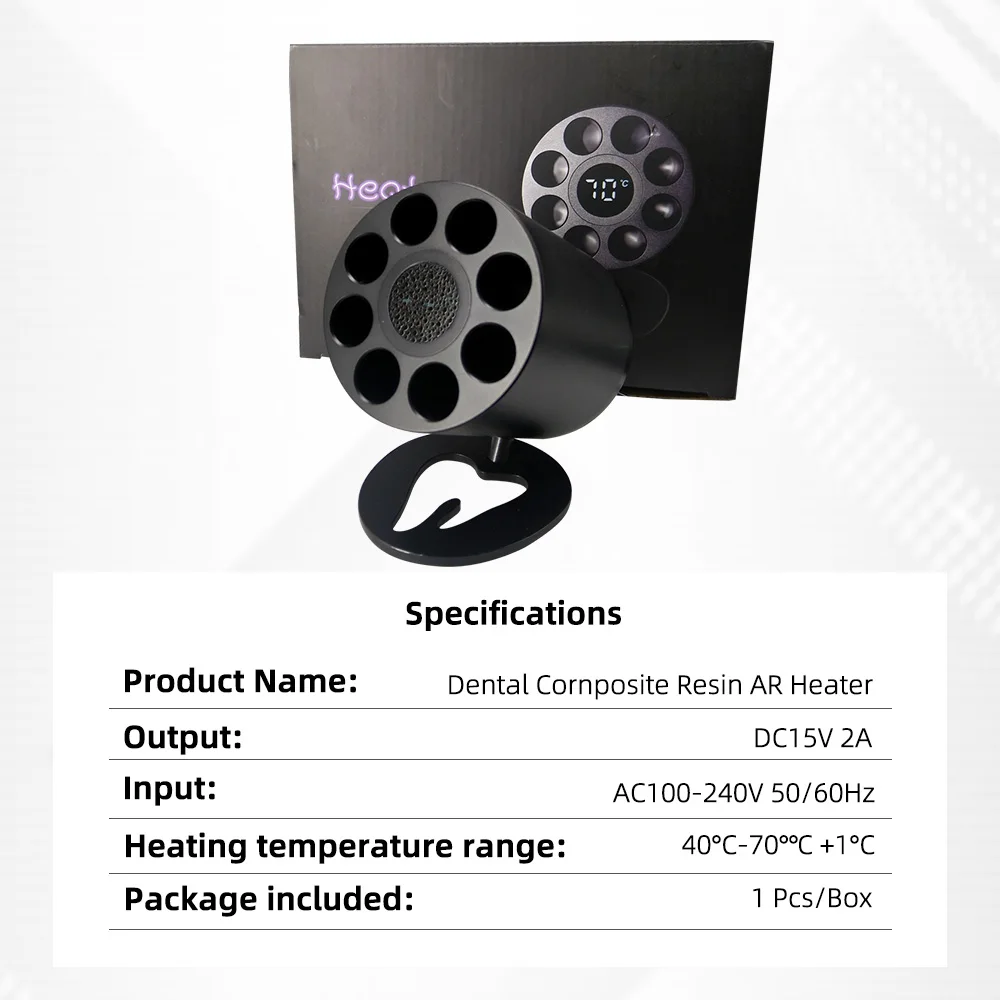 Dental composite resin AR heater with adjustable temperature and digital display Dental tools and oral