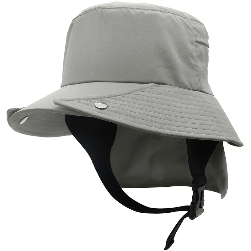 Hat Surfing Women Men Summer Accessory Neck Flap Sun Protection Big Brim Waterproof Cap For Beach Holiday Outdoor Sport Fishing