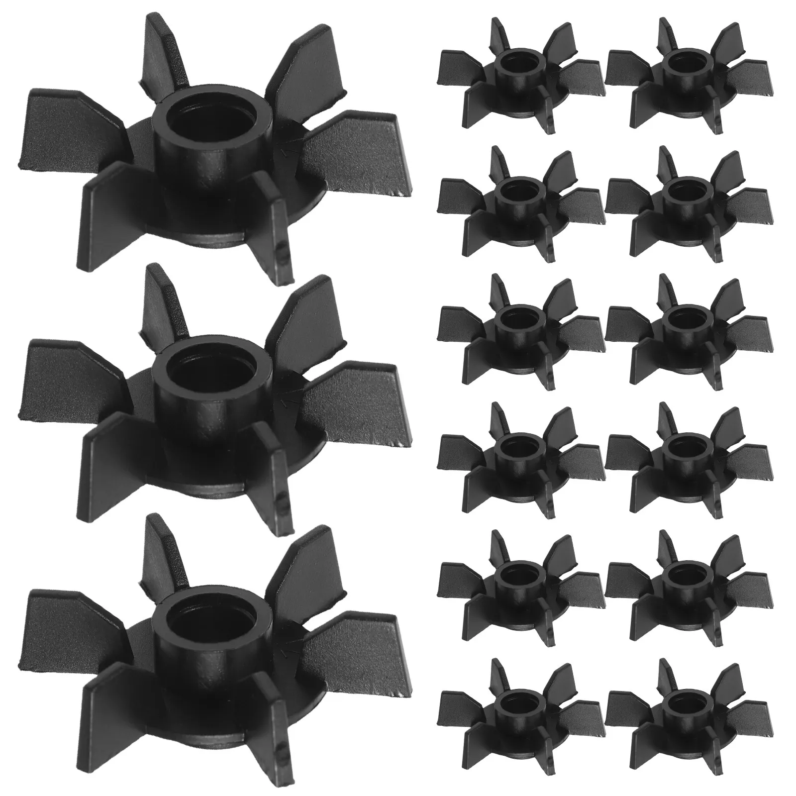 

100Pcs Universal Motor Condenser Fan Blade Plastic Replacement Motor Fan Replacement Part Heavy Duty Accessory