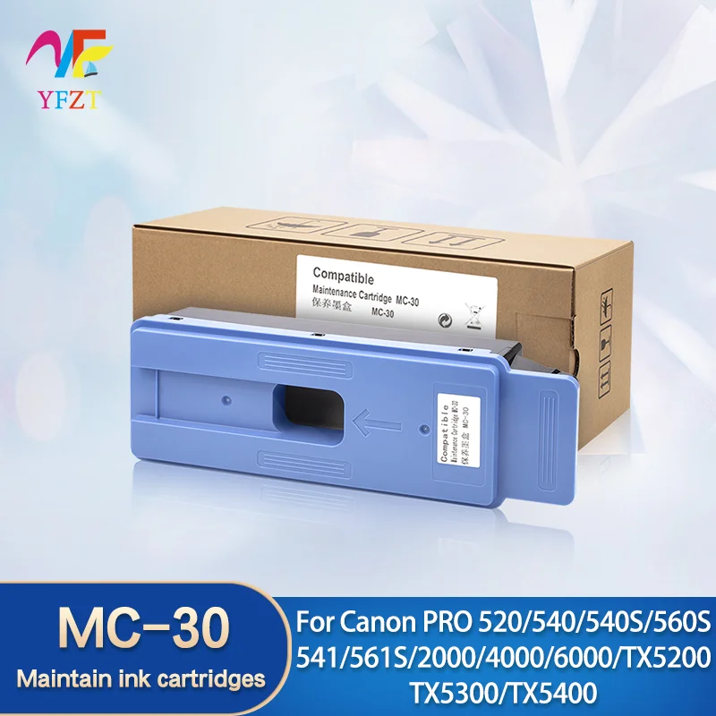 For Canon MC-30 maintenance cartridge Waste Ink Tank For Canon PRO 520 521 540S 560S 541 561S 2000 4000 6000 TX5200 TX5300/5400