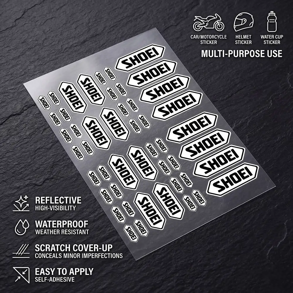 S-sHoEi-I Multi Scene Waterproof Reflective Scratch Cover Stickers Fit Auto Motorcycle Helmet Refrigerator