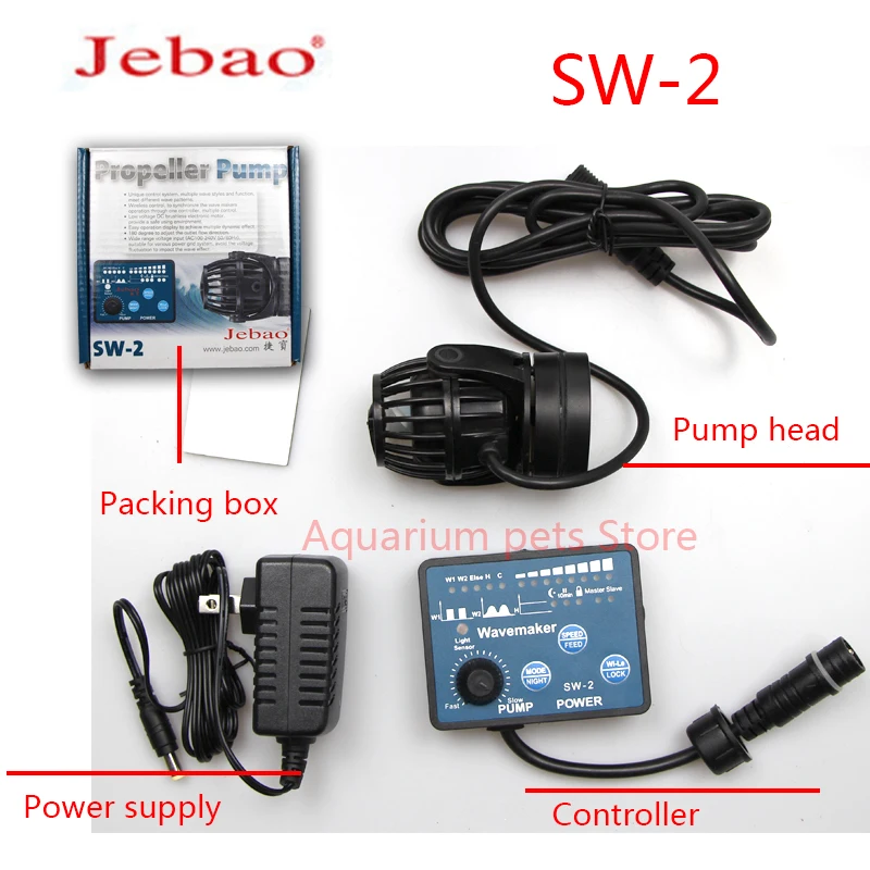 Imagem -06 - Jebao Jecod Coral Cilindro Bomba Onda Fazer Bomba de Água Bomba de Água Circulante Aquário Marinho sw rw Slw Mlw Alw Série 110240v