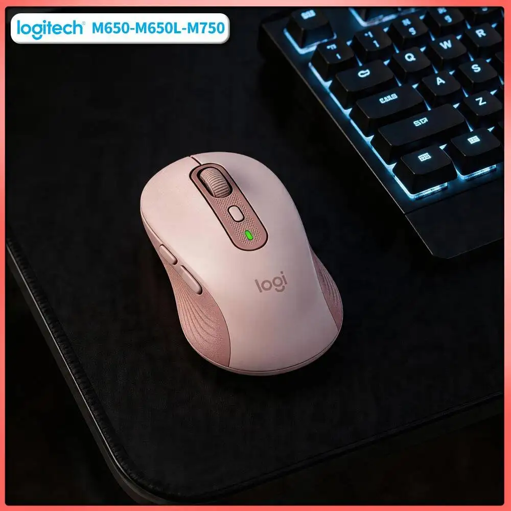 Logitech M750 Silent Mouse - 90% Noise Reduction Tech, Soft Comfort Grips, 24-Month Battery, Multi-System Device Pick Tool