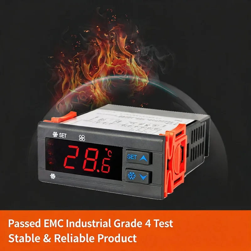 Digital Temperature Controller EK-3030 Refrigeration Defrost Fan Thermostat Cold Storage Freezer Touch Key 220V 10A