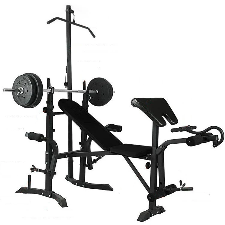 forforAdjustable Metal Flat Bench Press Fitness Equipment for Home Gym Steel Weight Lifting Platform Squat Rack