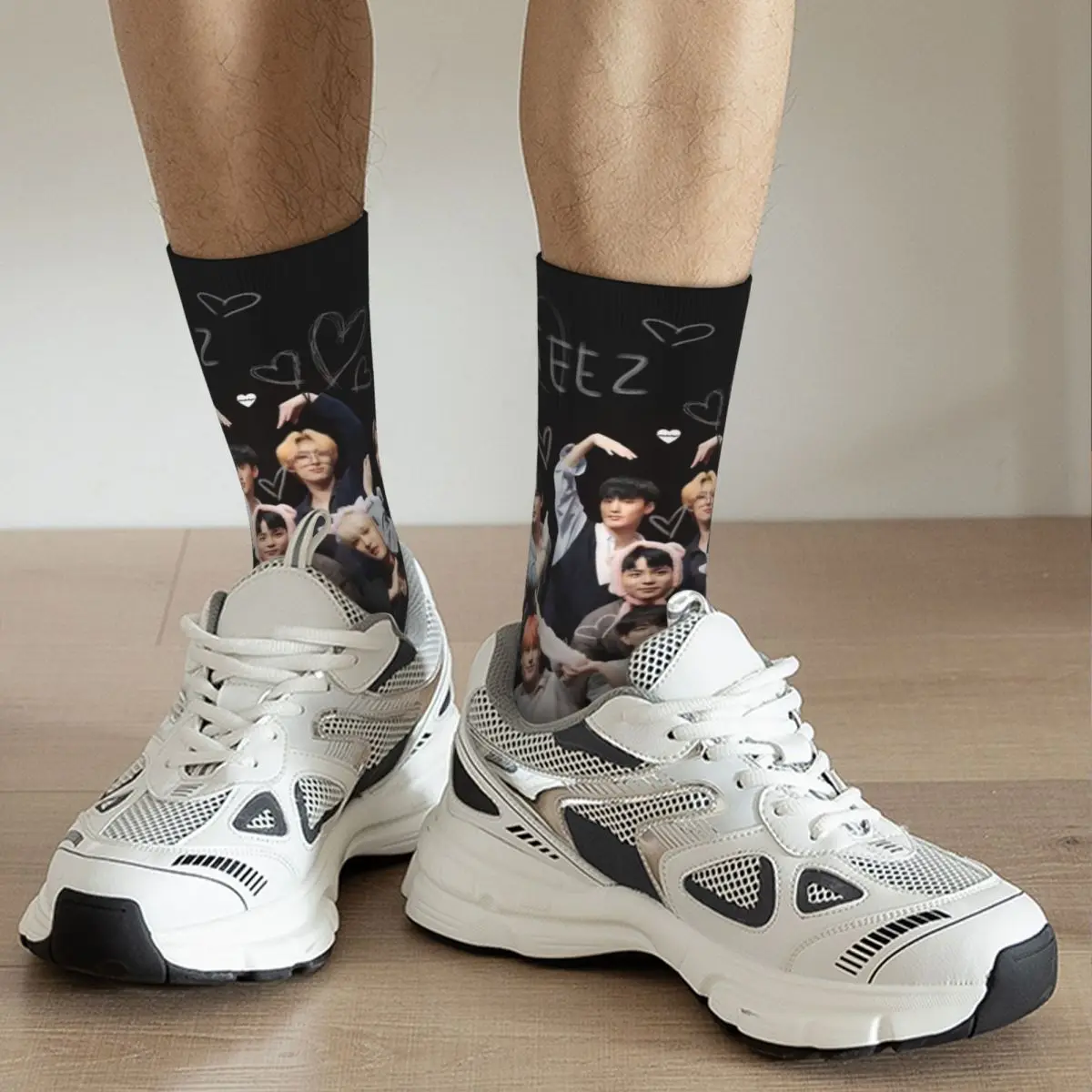 Ateez الكورية الفرقة الجوارب في ألبوم الخيال الخاص بك جوارب القوطية الخريف المضادة للانزلاق للجنسين الرجال الجوارب جودة الجري جوارب رياضية
