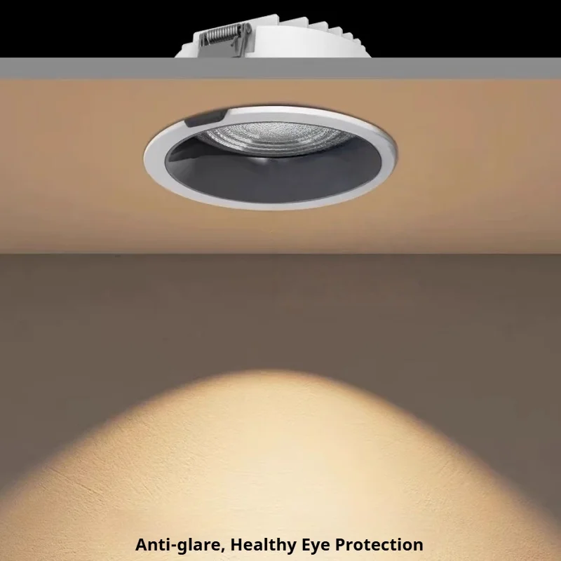 

Встраиваемый антибликовый светодиодный потолочный светильник 7 Вт-35 Вт с регулируемой яркостью Встроенный потолочный светильник Точечный светильник AC85-265V Домашнее освещение для гостиной Спальни