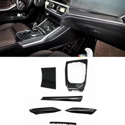 Real Carbon Fiber MP same  Car Interior Parts For BMW 3 4 Series G20  G21 G22 G23 G26 G28 Center Console Shift Panel Cover Trim