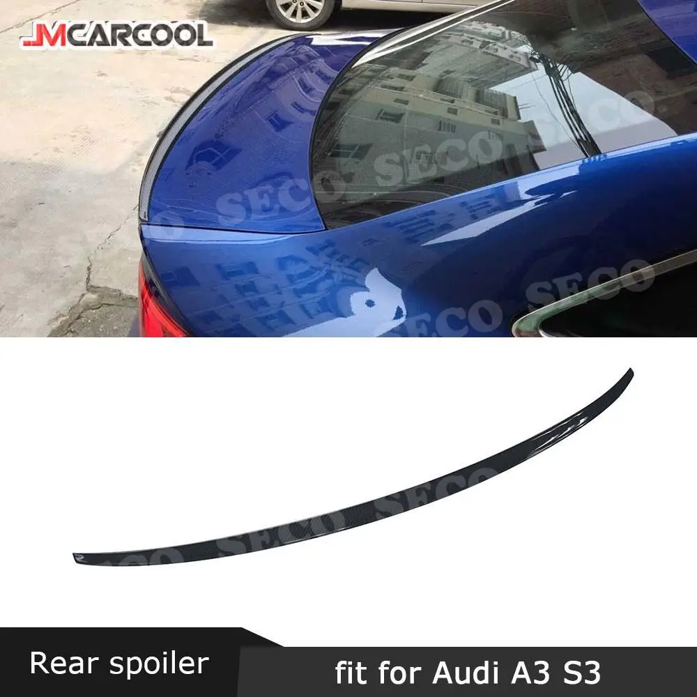 

Carbon Fiber FRP Rear Spoiler Trunk Wing For Audi A3 S3 Sedan 2013 - 2017 Car Styling