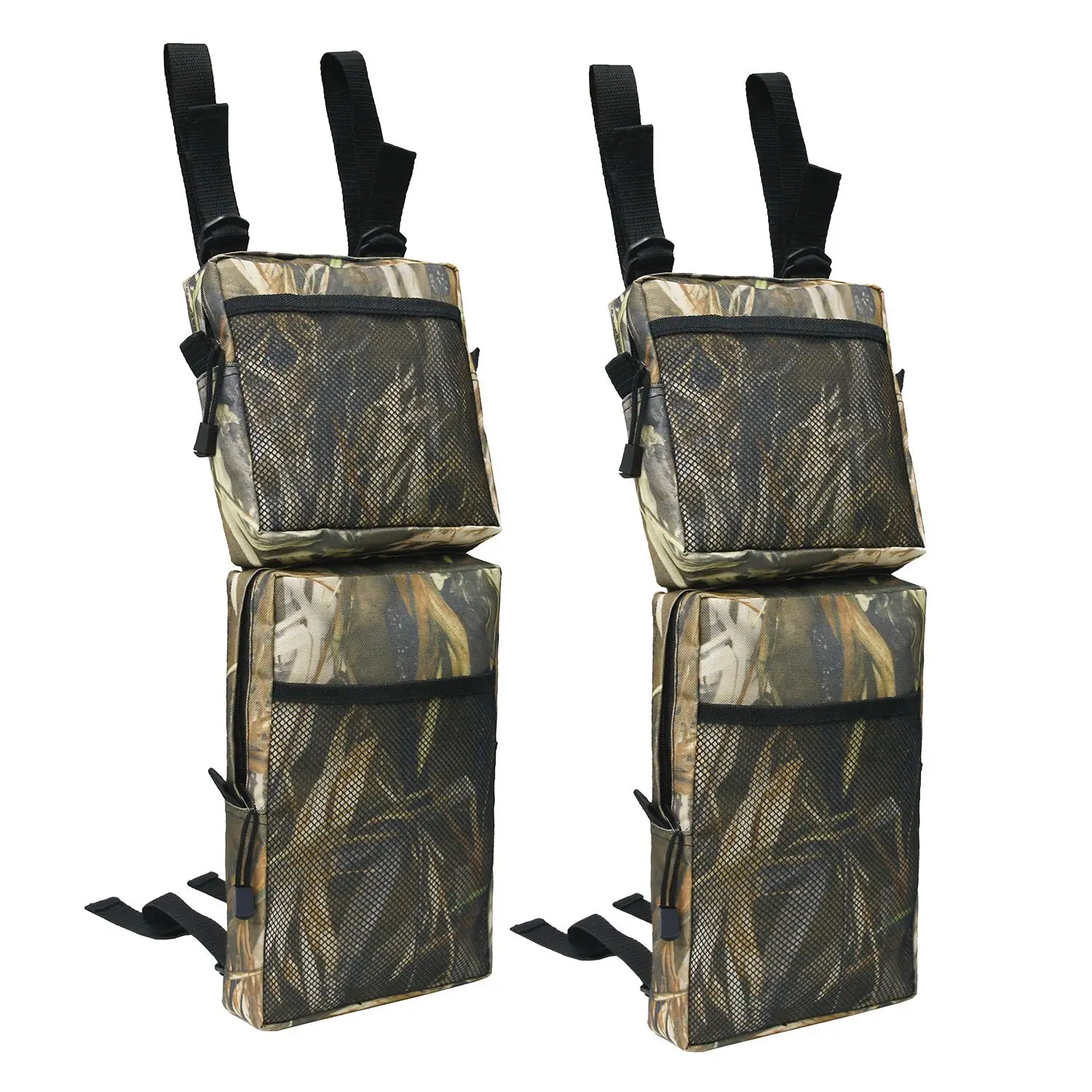 2 Pack ATV Fender Bag ATV Tank Saddlebags Universal Rear Storage Bag for ATV Dirt Bike ATV Accessories Camouflage