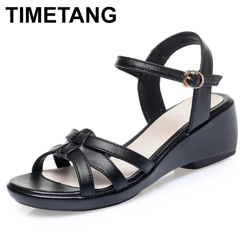 

Women Large Size Sandals Wedge 41 42 43 Summer New Non-slip Women Roman Sandals Open Toe Mother Sandals Ladies women shoes