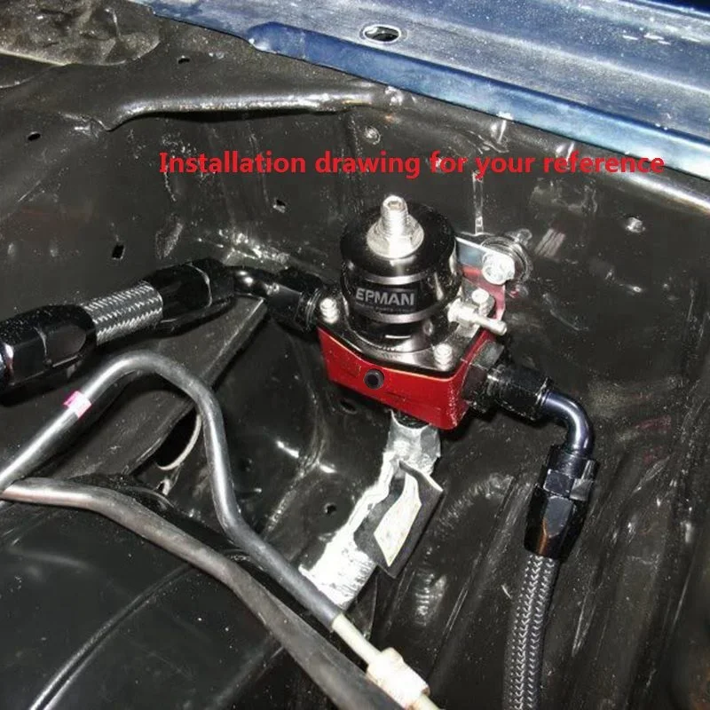 Racing  Car Universal Adjustable Fuel Pressure Regulator (With Gauge /No with ) For BMW E39 5-Series (2000-) EP-7MGT-ZTGA