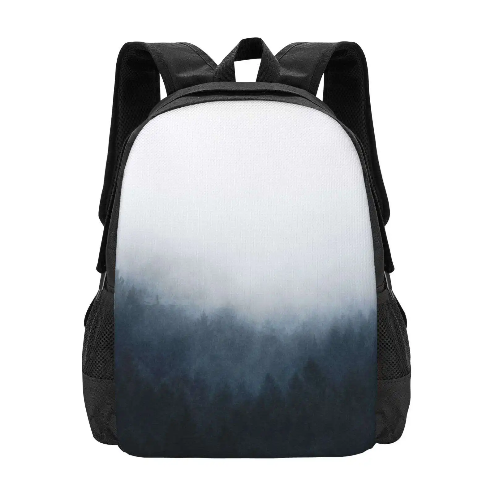 

All Over Pattern Design Laptop Travel School Bags Color Landscape Mood Forest Mountains Adventure Mist Pattern Wanderlust