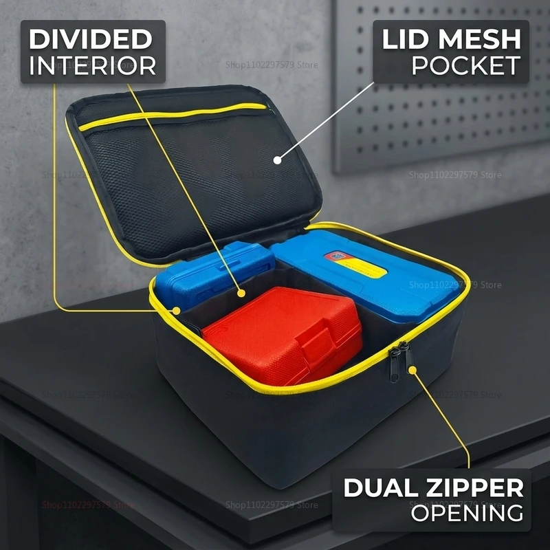 Multi-Tool Storage Bag for Angle Grinder Accessories Polishing Grinding Machine Organizer Durable Carrying Bag for Power Tools
