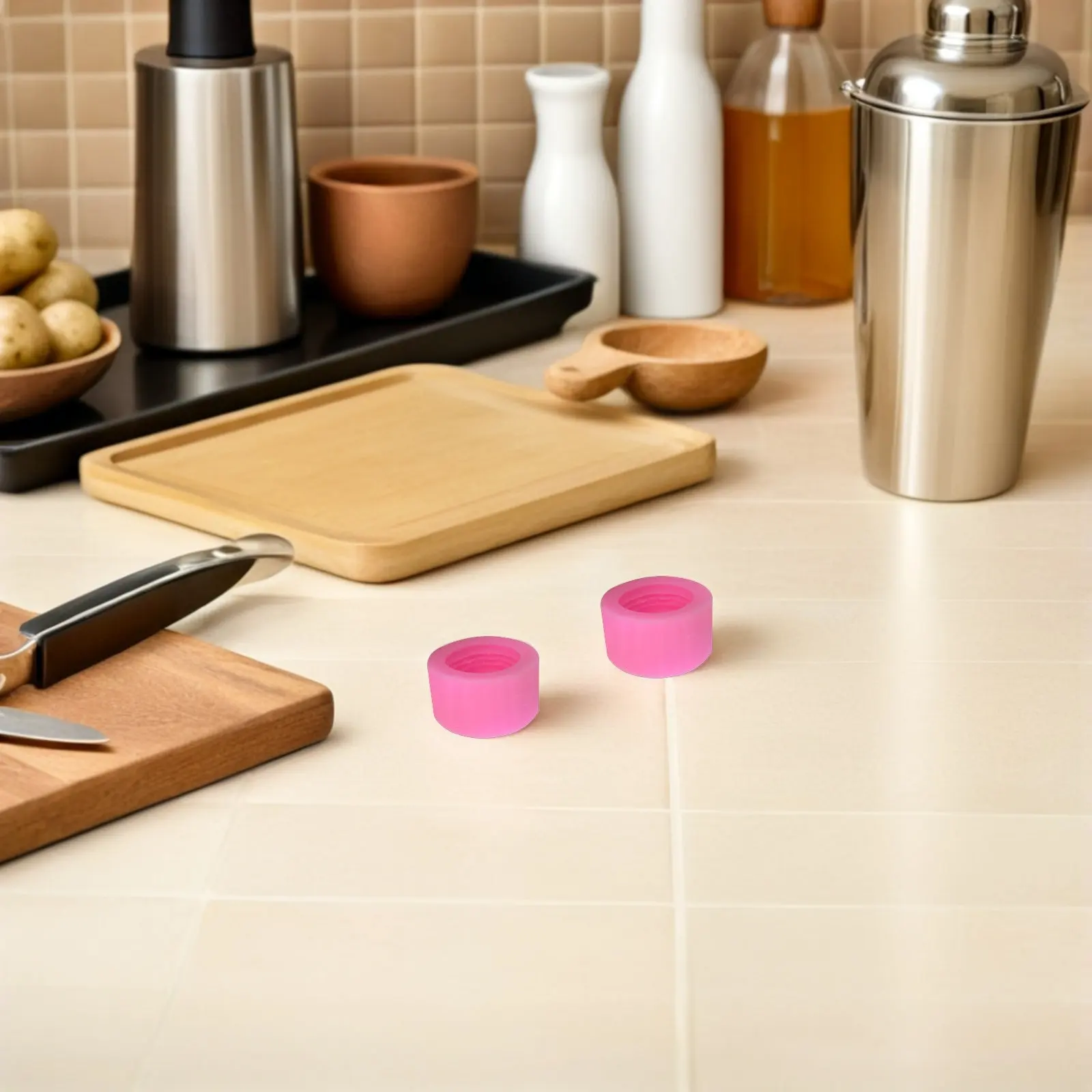 10Pcs Silicone Macaron Mold 3D Baking Mould Multi-Function for Fondant Cake Chocolate Cookie Soap Wax Melts