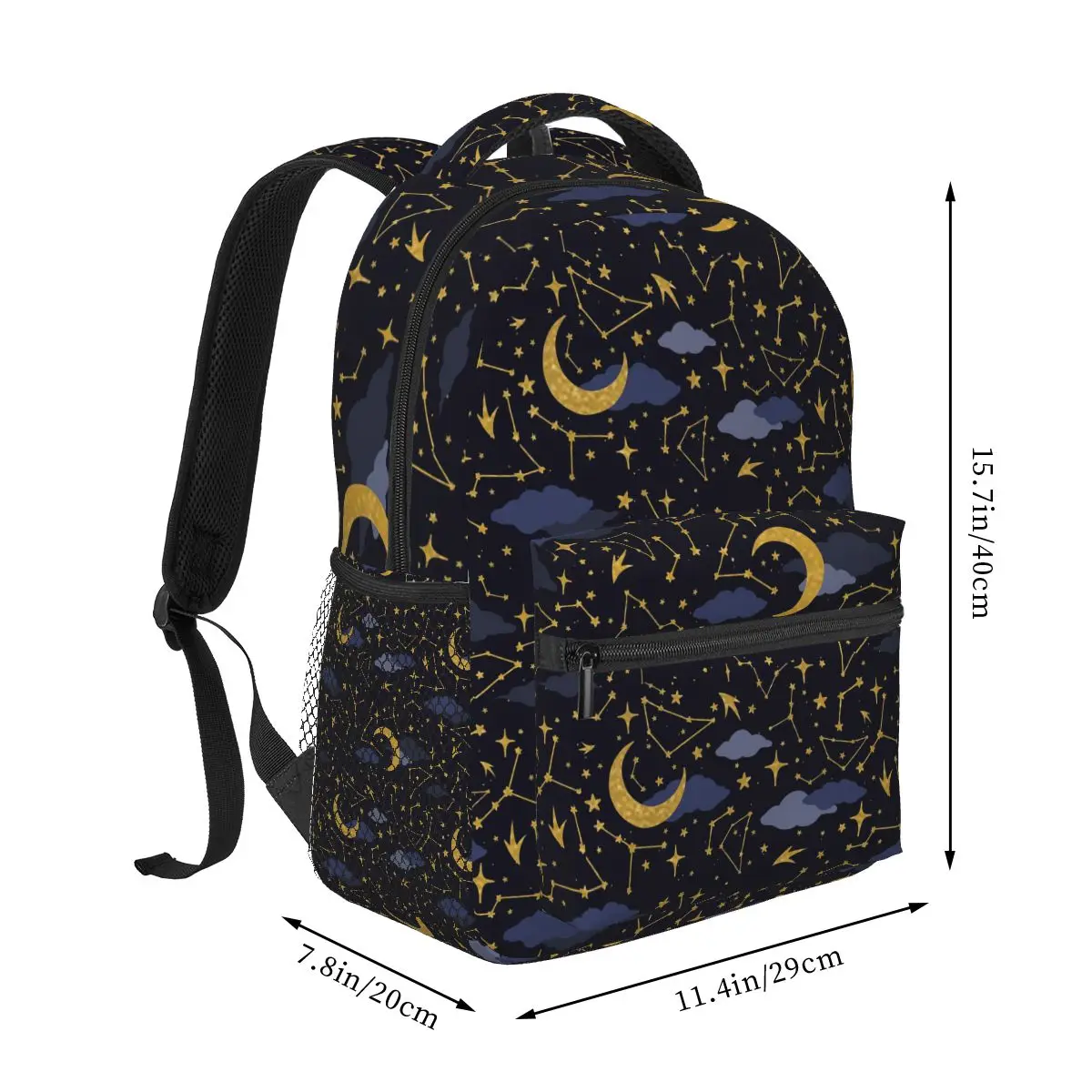 Night Sky Celestial Stars Zodiac Constellations Backpacks Boys Girls Bookbag Children School Bags Laptop Rucksack Shoulder Bag