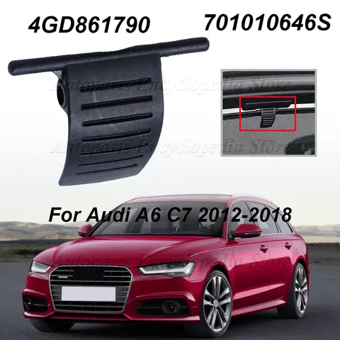새로운 Audi A6 C7 2012-2018 자동차 Crtain Rar Cip 4GD861790 자동차 차양 커튼 버클 후크 클립 액세서리 701010646S