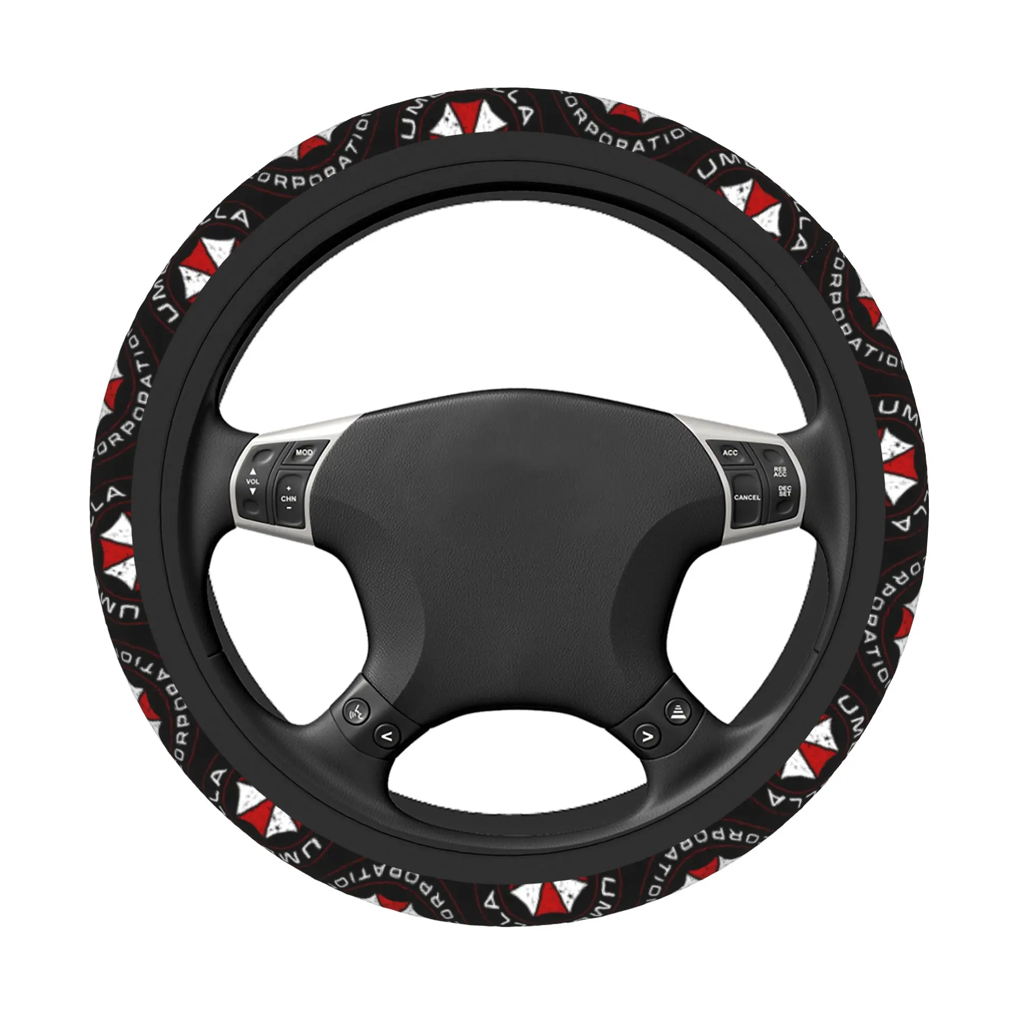37-38 Car Steering Wheel Covers Resident Umbrella Universal Eviled Braid On The Steering Wheel Cover Auto Decoration Colorful