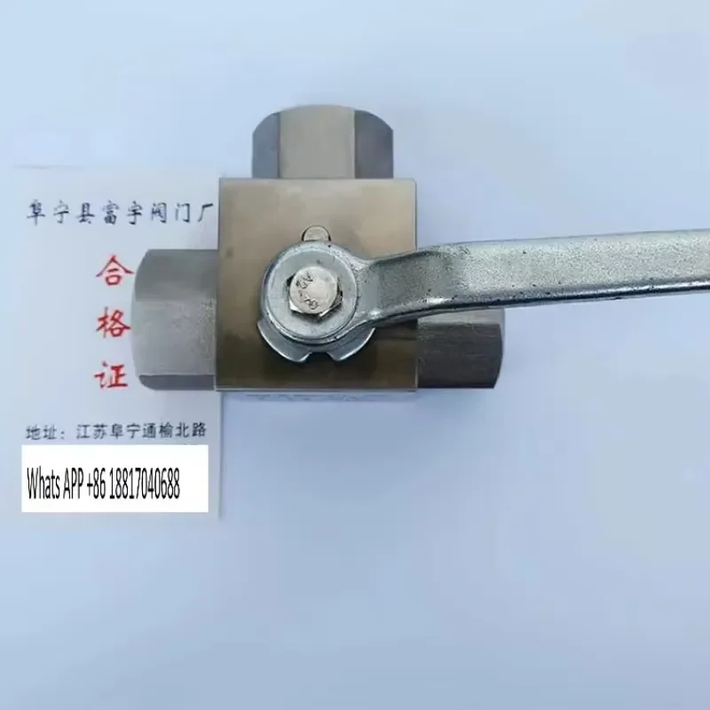 1PC for Fuyu BKH Stainless Steel High Pressure Gas Three Way Ball Valve Internal Thread 1 2 Inch