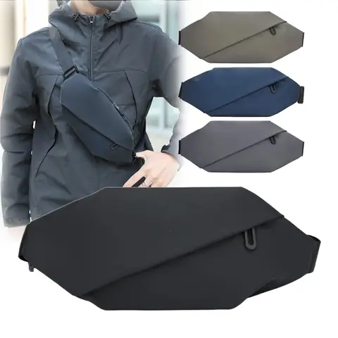 Men Minimalist Outdoor Sports Running Jogging Waist Bag Man Waterproof Fanny Pack Stylish Cross Body Belt Bag Waist Bag for Men