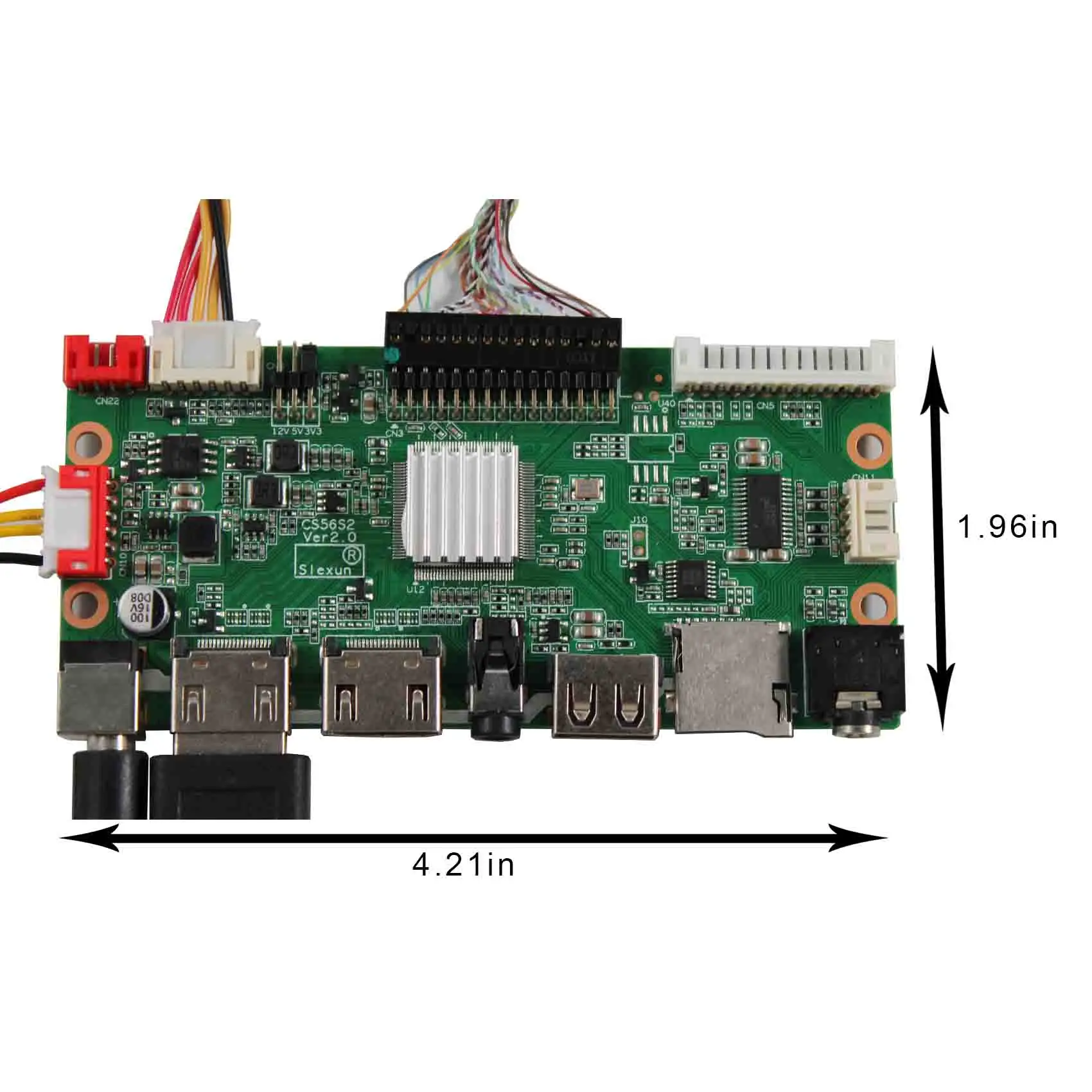 Imagem -04 - Lcd Controller Board Suporte hd mi Usb sd Card 103 Polegadas Hsd103kpw2 1920x720 Ips