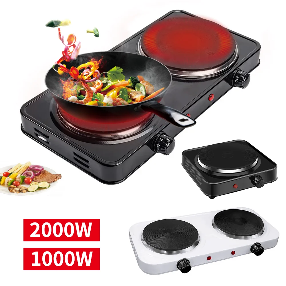 2000W Electric stove induction cooktop Electric cooker portable electric stove Plates plate double burner temperature regulator