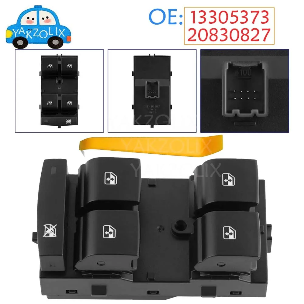

For Buick Encore 2013-2019 Verano 2012-2017 Chevrolet Cruze Malibu Orlando Master Driver Side Window Door Power Switch 13305373