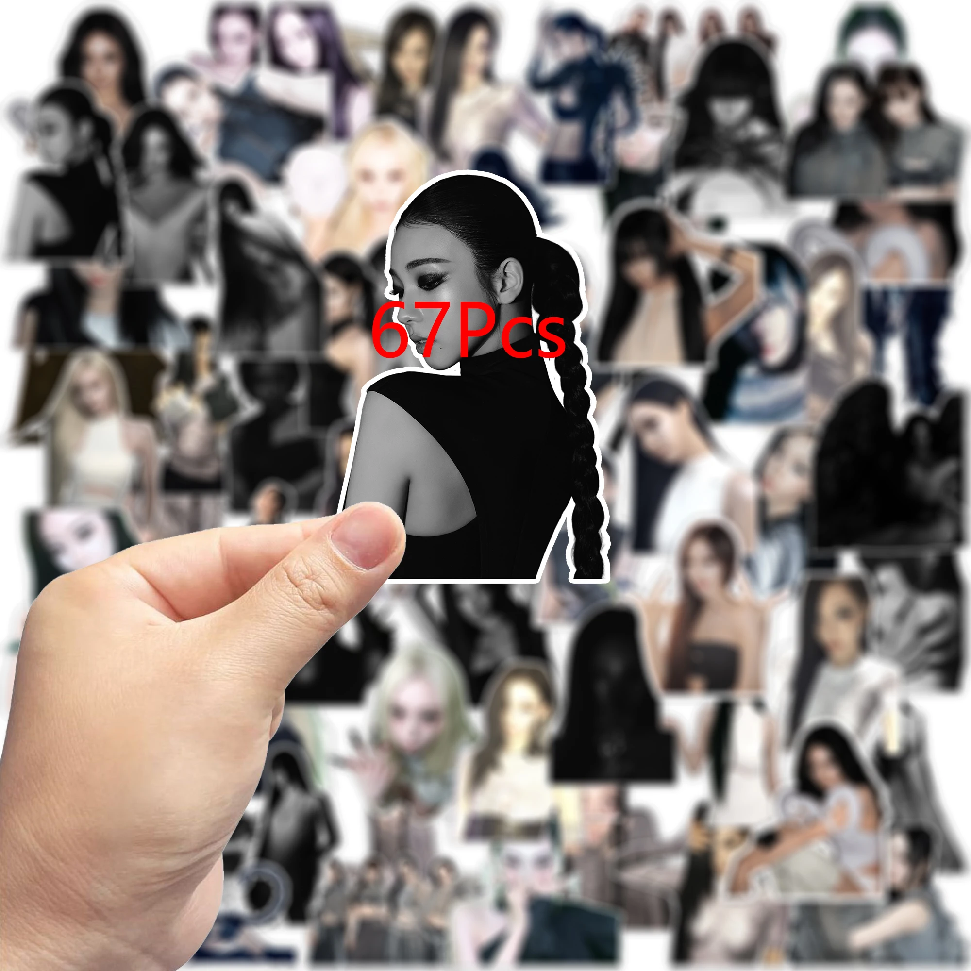 50Pcs KPOP Idol Merch Cartoon Stickers Waterproof Collectible Decals Scrapbook Decoration Stickers