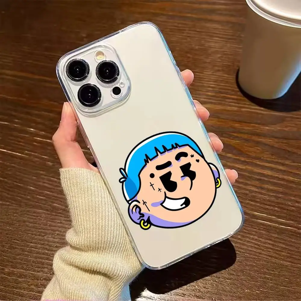 Blessd C-Cool R-Rapper Phone Case For iPhone 17 16 15 14 13 12 11 Mini Pro Max Plus Transparent Cover