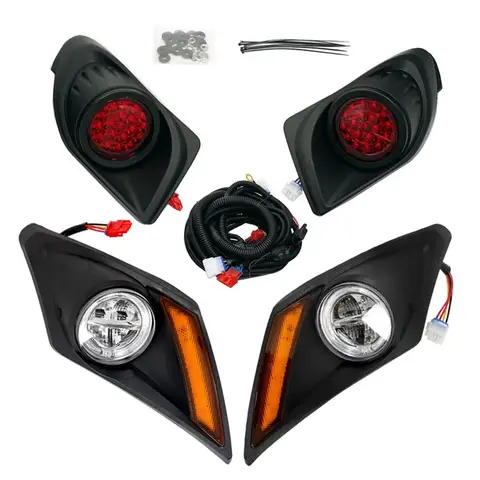 ชุดไฟหน้า LED และไฟท้ายใหม่ สำหรับรถกอล์ฟ Yamaha Drive2 ปี 2017 ขึ้นไป