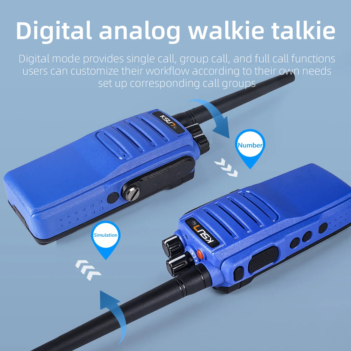 

KSUN DM52(EX) DMR Encrypted Professional Radio Safe Explosion-proof Walkie Talkie for Petrochemical Industry