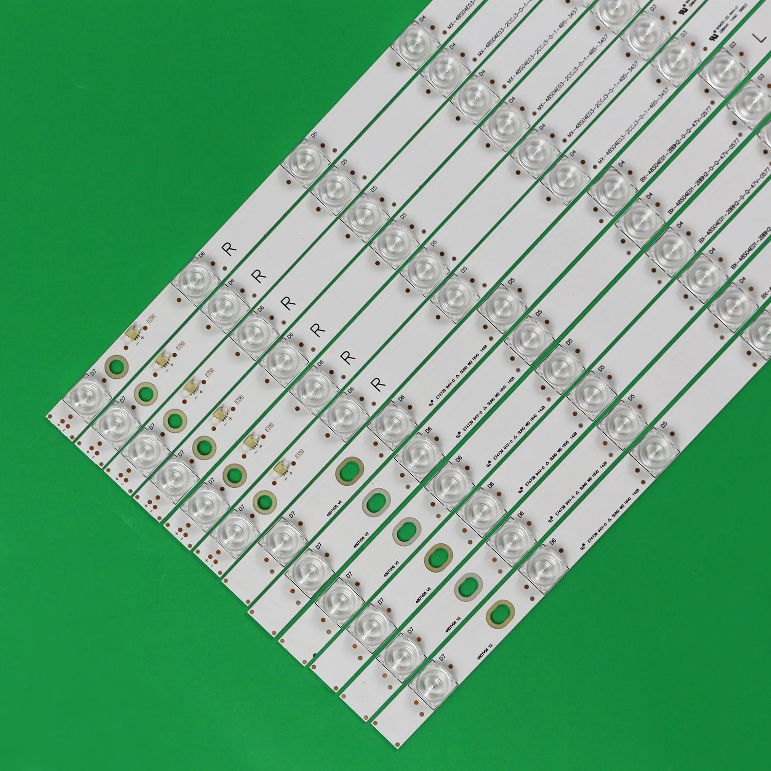 12pcs LED Strip for TX-48AS640B TX-48AX630B TX-48AX630E TX-48AXW634 TX-48AXR630 TH-48AX670 480TV05 V2 R 480TV06 V2 L