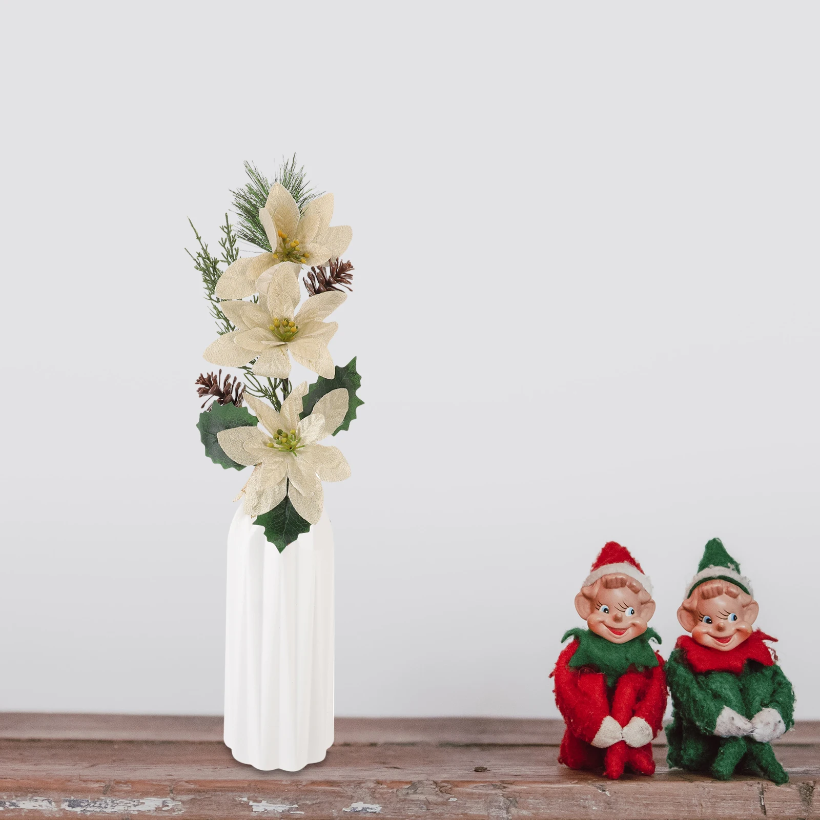 

Christmas Swag Garland Flower Decoration Home Ornaments Inflatable Mini Plastic