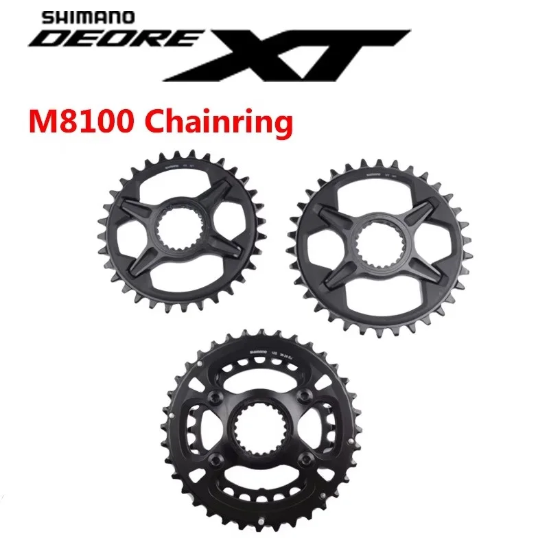 SHIMANO DEORE XT M8100 Series M8100 Chainring 32T 34T 36-26T For FC-M8100-1, FC-M8120-1, FC-M8130-1 MTB Mountain Bike Crankset