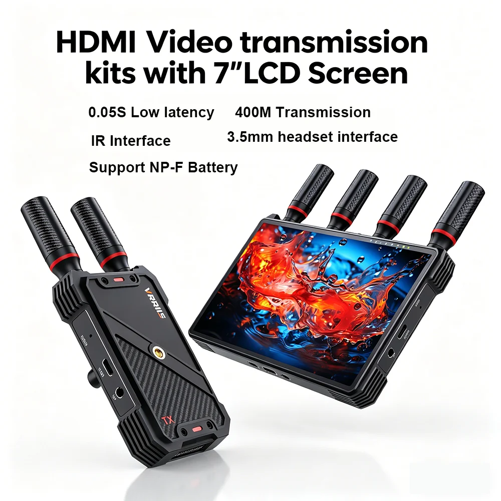 Wirreless HDMI Video transmission 400M Transmitter Receiver Kit with 7