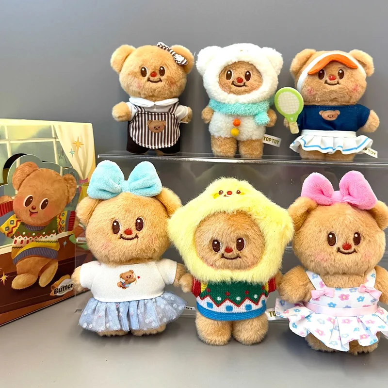 Hot Butterbear Versatile Showcase Blind Box Doll Toys Butterbear Kawaii Mystry Box Desktop Collection Decor Girls New Yesr Gift