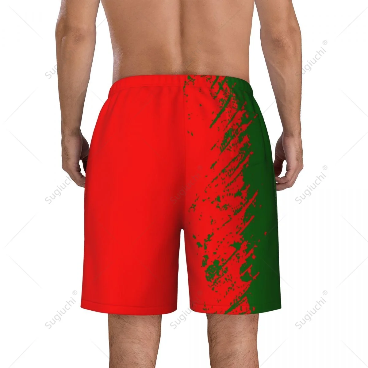 Men\'s Portugal Flag Beach Pants Board Shorts Surfing Boys Soccer Cycling Swimwear Running Polyester