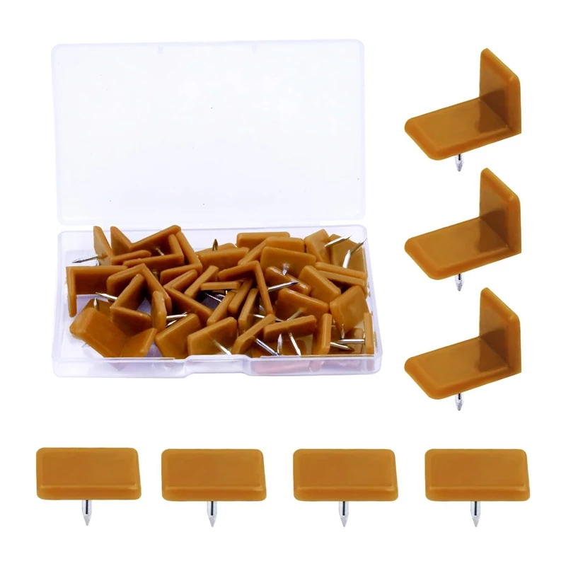 40 Pieces Tack-In Drawer Glides And Slides Furniture Glide Plastic Drawer Tack Glide With Nail For Repairing Dresser