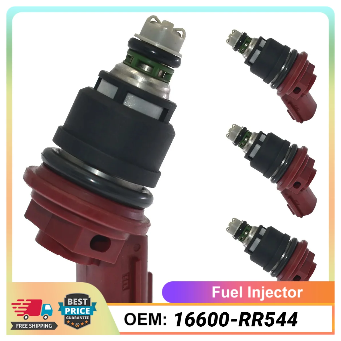 4PCS Fuel Injectors 16600-RR544 For Nissan Replace For Nismo Silvia skyline SR20 S13 S14 S15 16600RR544