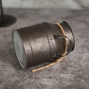 Rustik, Bağbozumu Demir, Saksı Sanat, To The Iron Bucket Flower, Photo Prop, Can Of Milk, Bir Oturma Odası, Masaüstü Süsleme, Ev Dekoru 8 demir kova-vintage-no. 3'ün en çok satan ürünleri